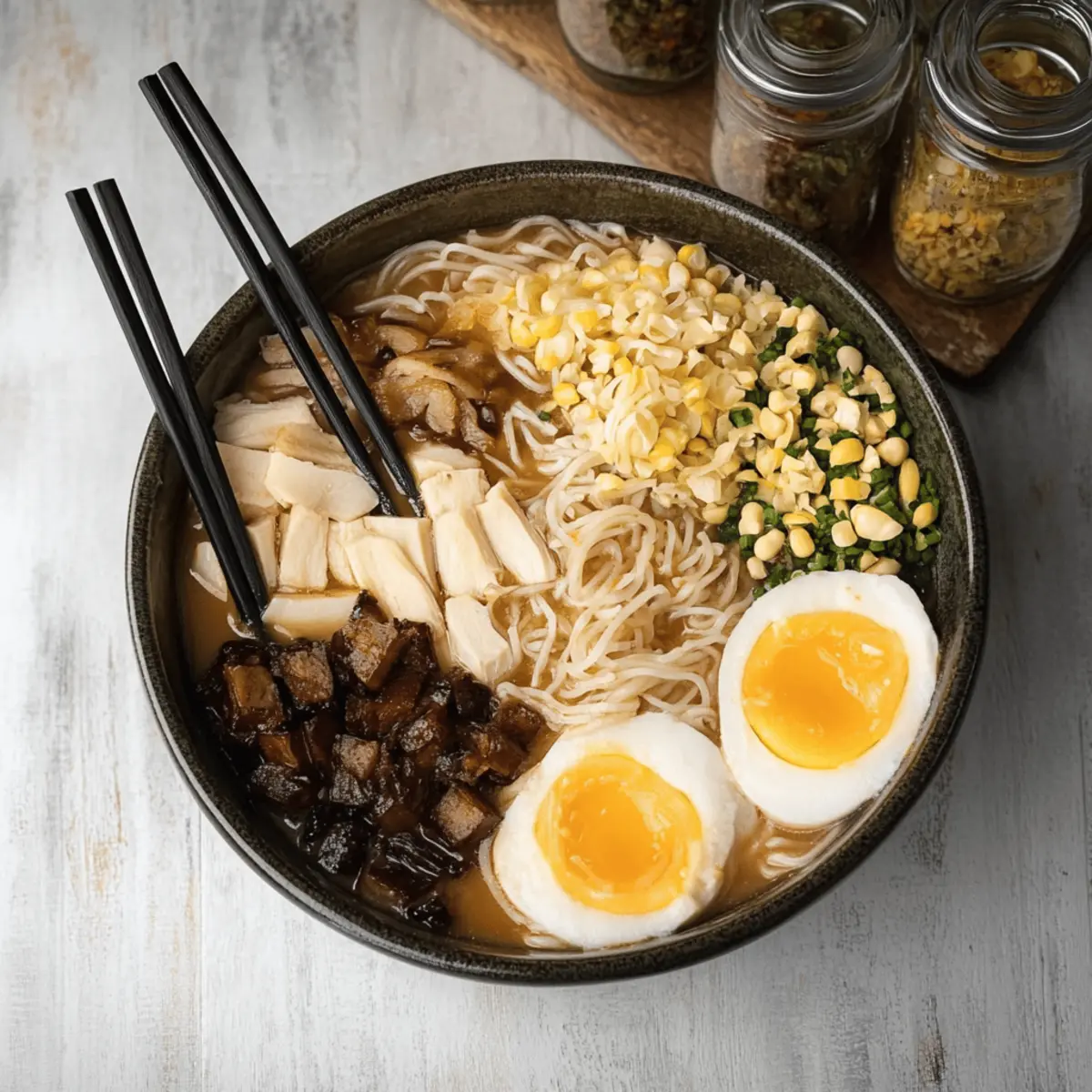 Creamy Vegetarian Peanut Miso Ramen