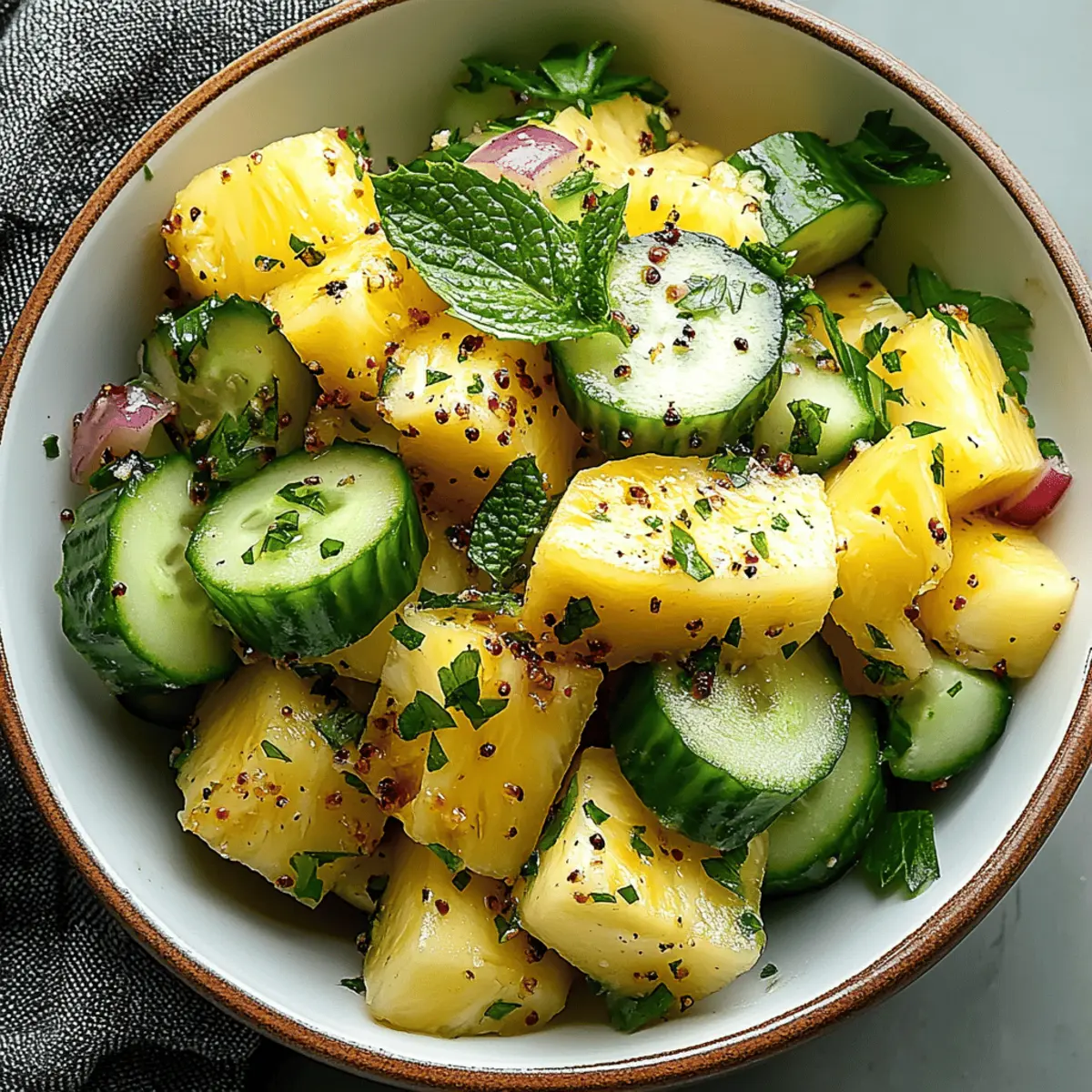 Pineapple Cucumber Salad