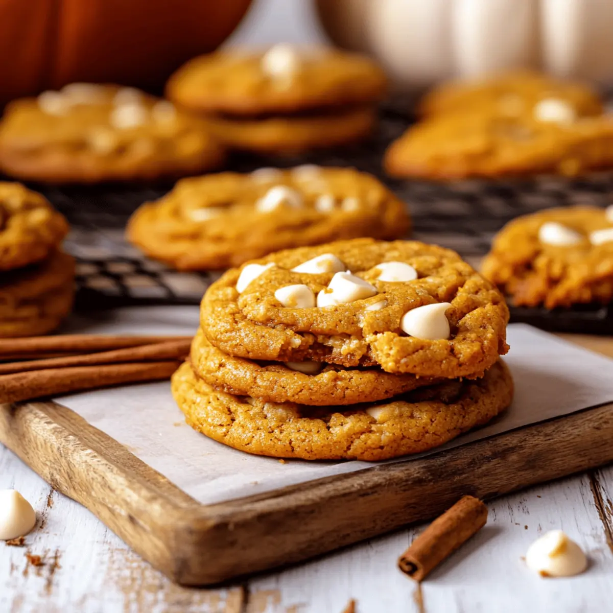 Pumpkin White Chocolate Chip Cookies