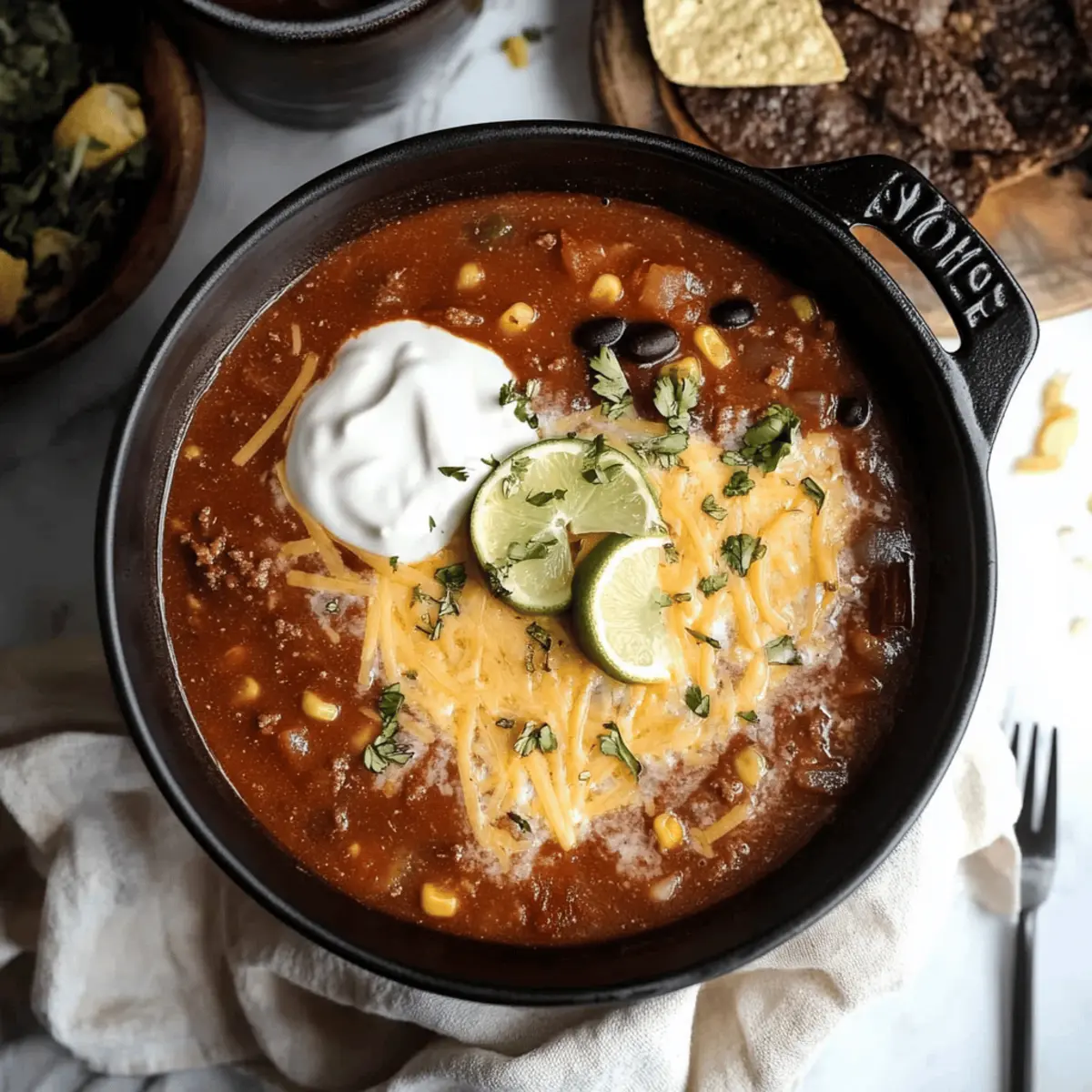 Beef Taco Soup