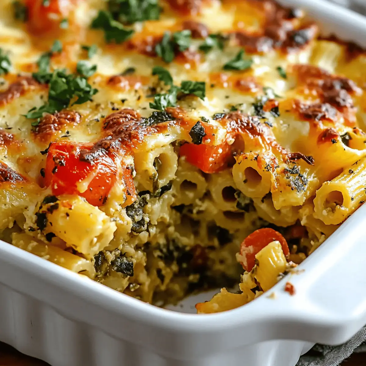 Mediterranean Vegetable Pasta Bake