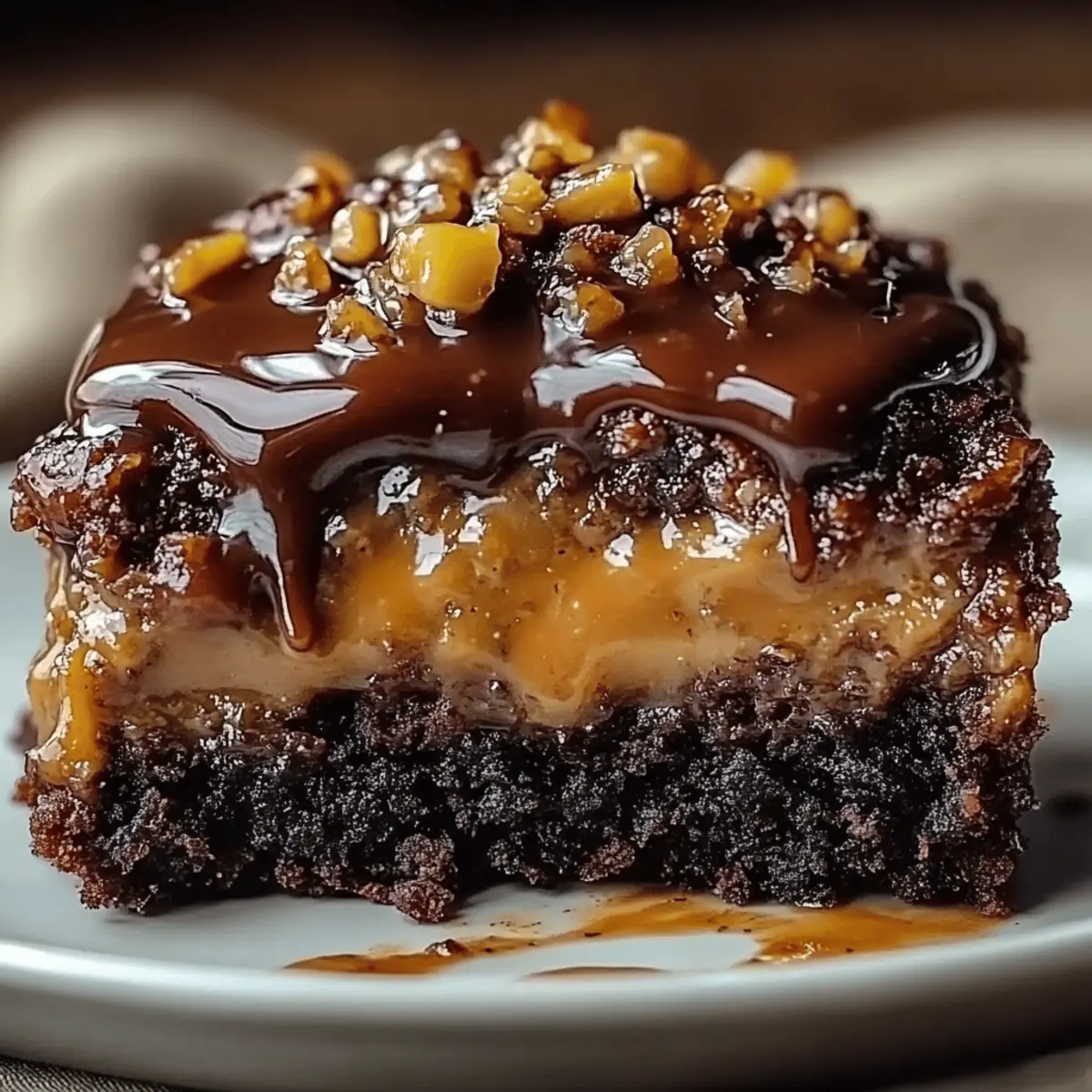Chocolate Caramel Dump Cake