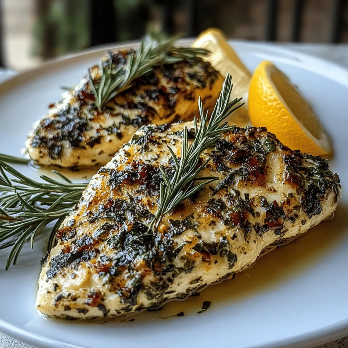Mediterranean Herb Crusted Grilled Chicken