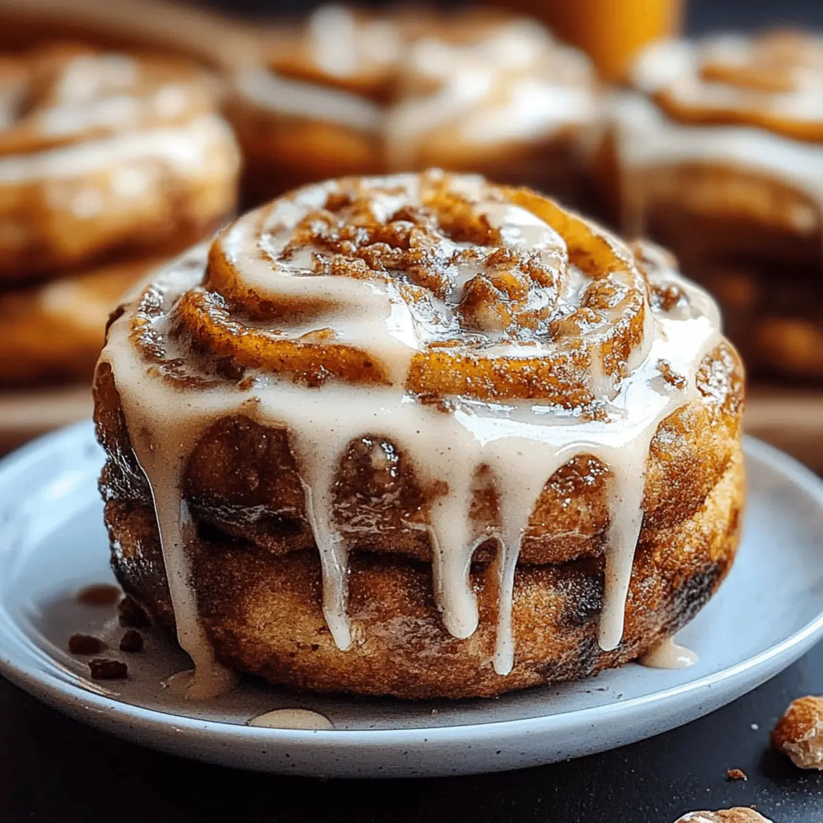 Pumpkin Cinnamon Roll Muffins