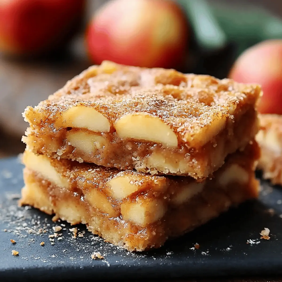 Apple Snickerdoodle Bars