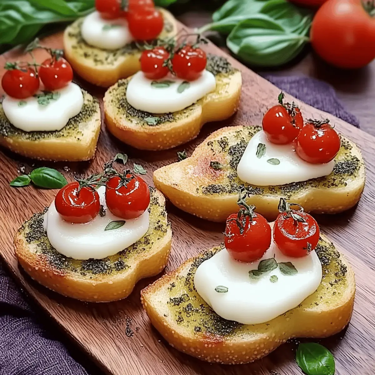 Caprese Crostini Ghosts