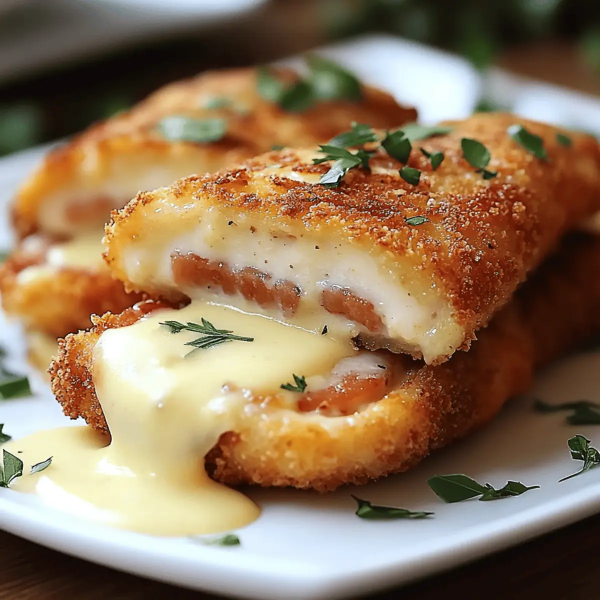 Chicken Cordon Bleu with Swiss Cheese
