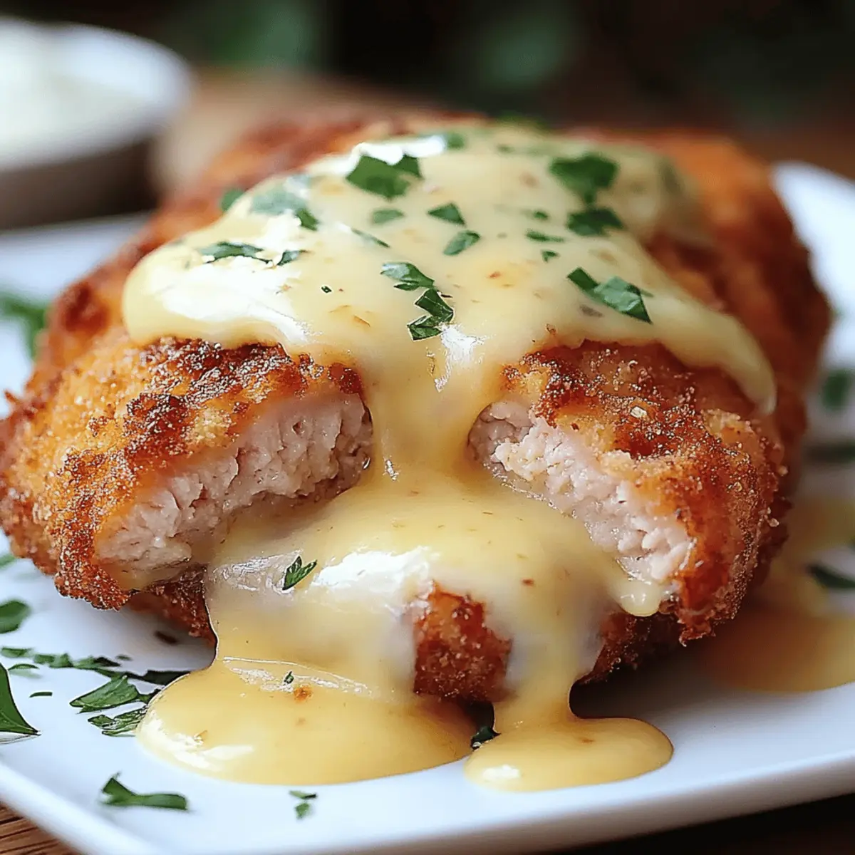 Chicken Cordon Bleu with Swiss Cheese