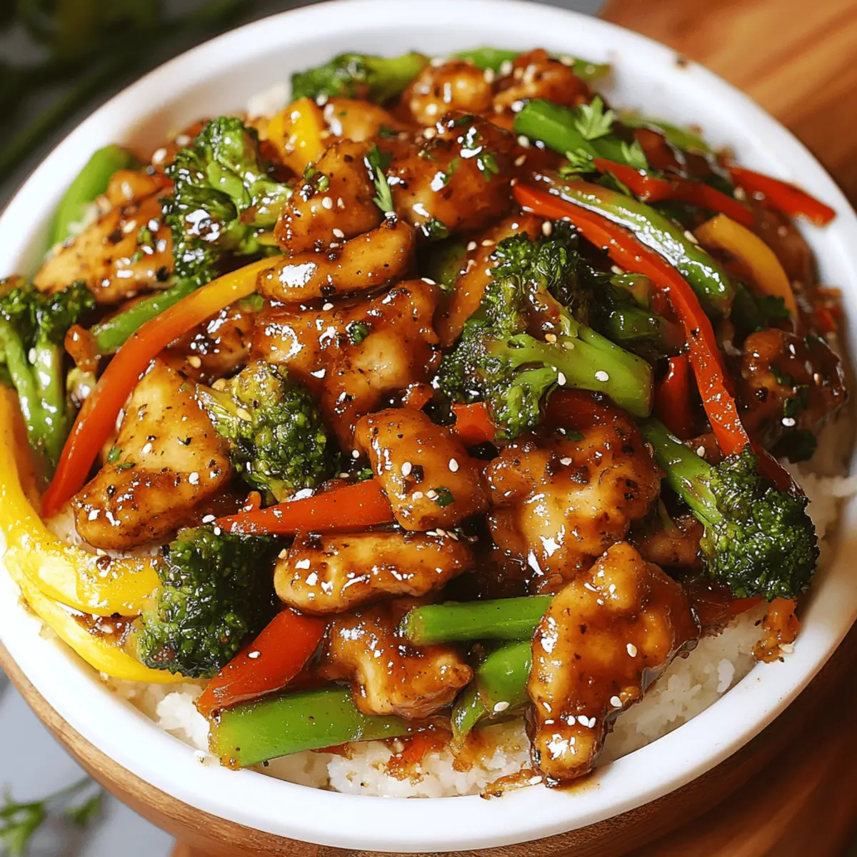 Chicken with Mixed Vegetable Stir Fry