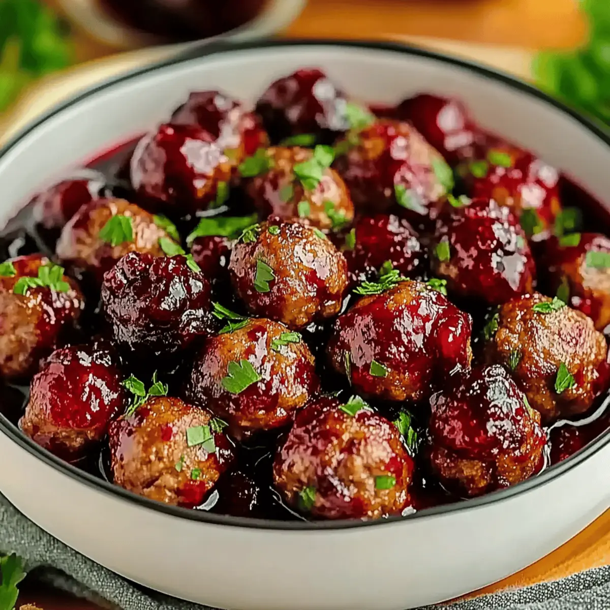 Christmas Cranberry Meatballs