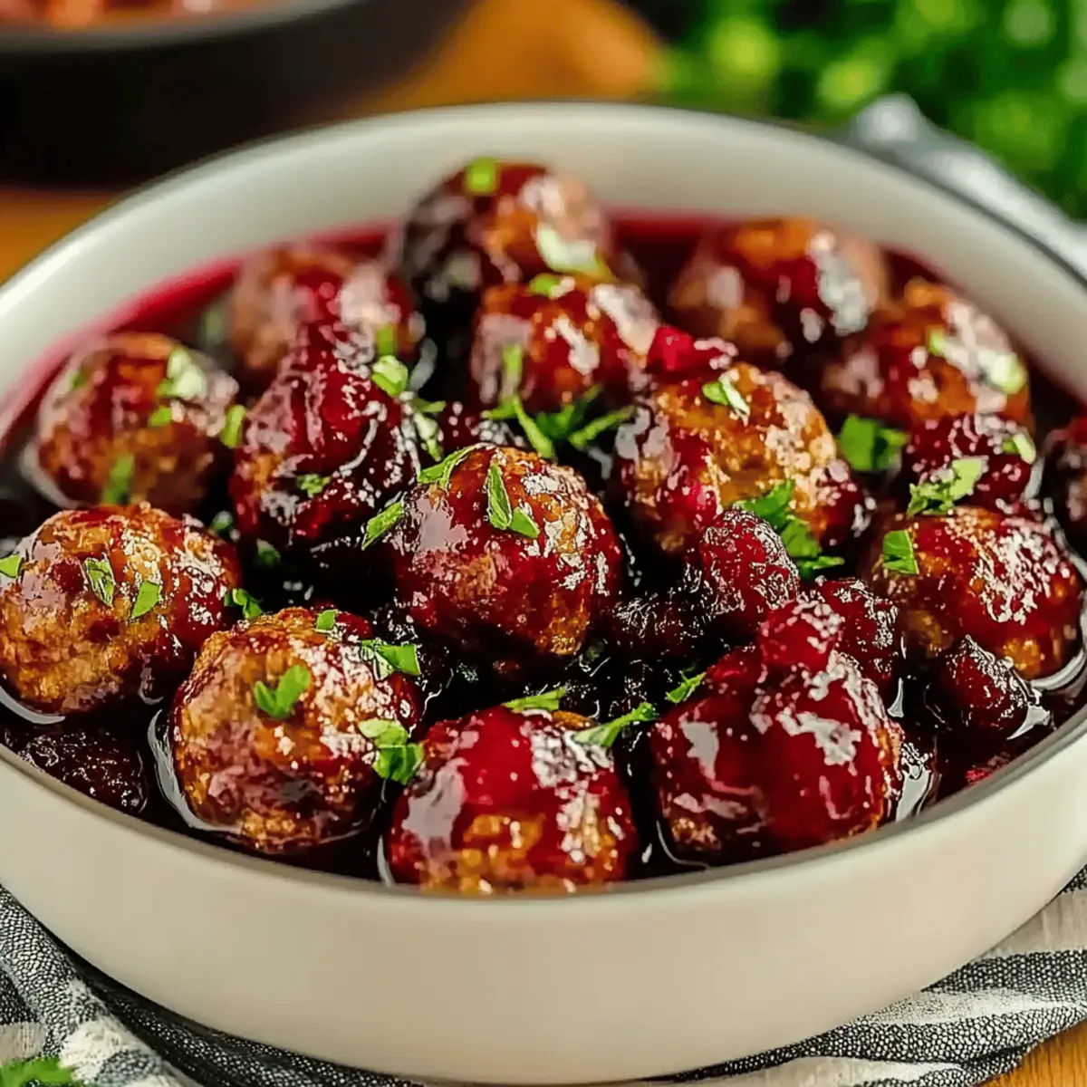 Christmas Cranberry Meatballs