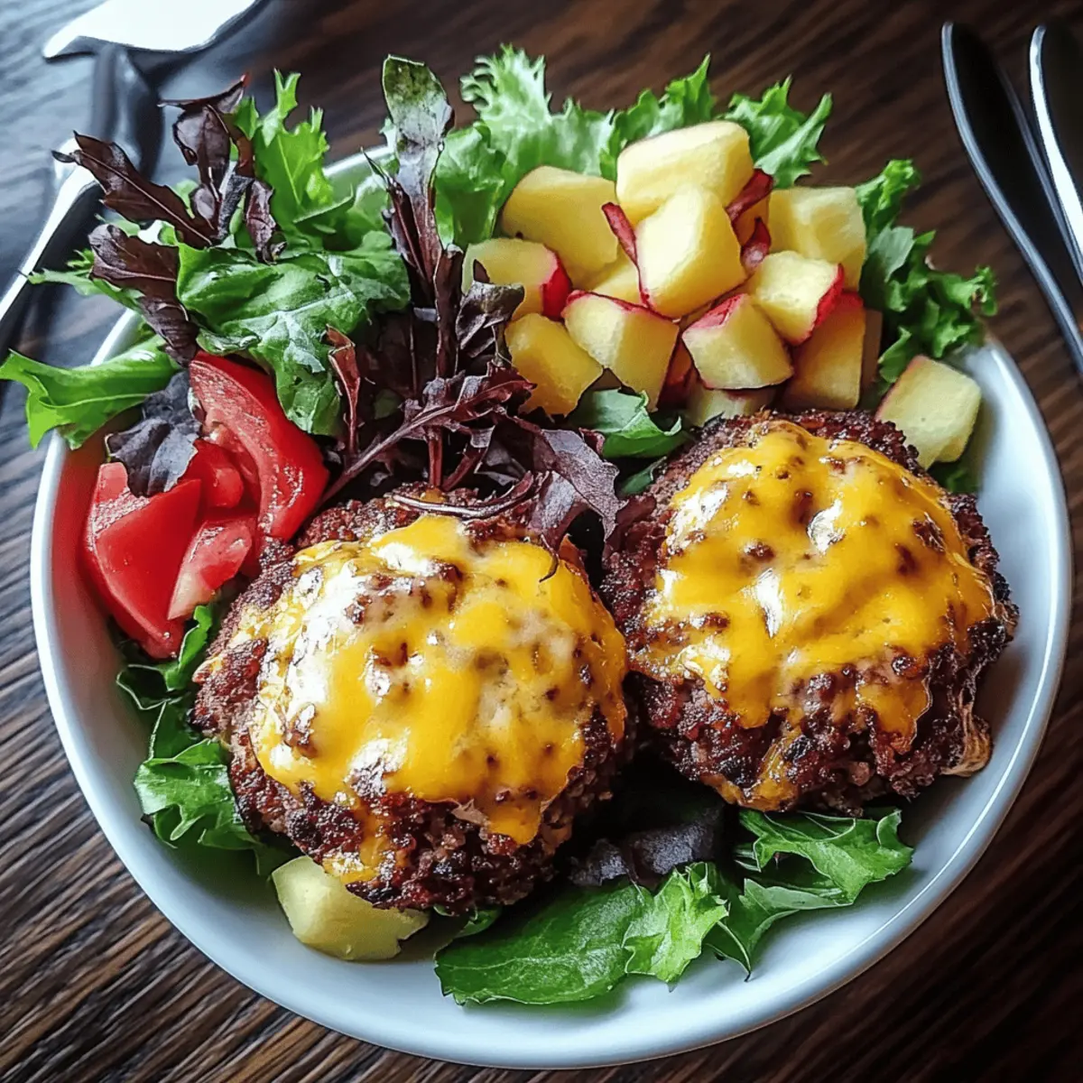 Grilled Juicy Burger Bowls