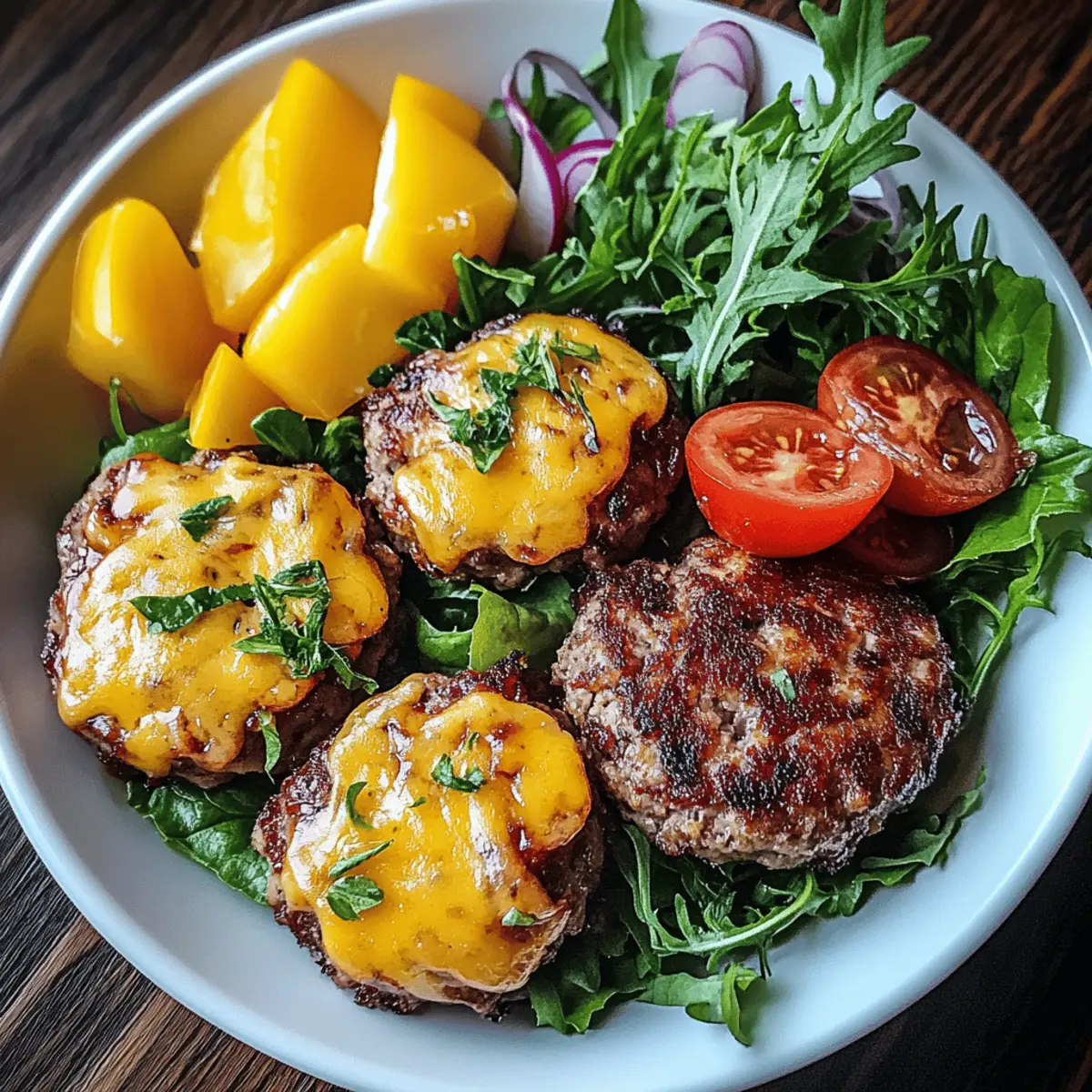 Grilled Juicy Burger Bowls