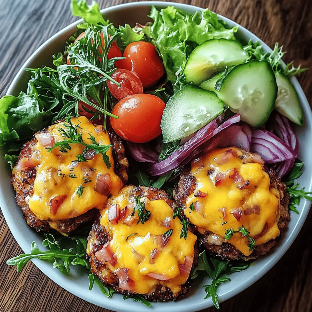 Grilled Juicy Burger Bowls
