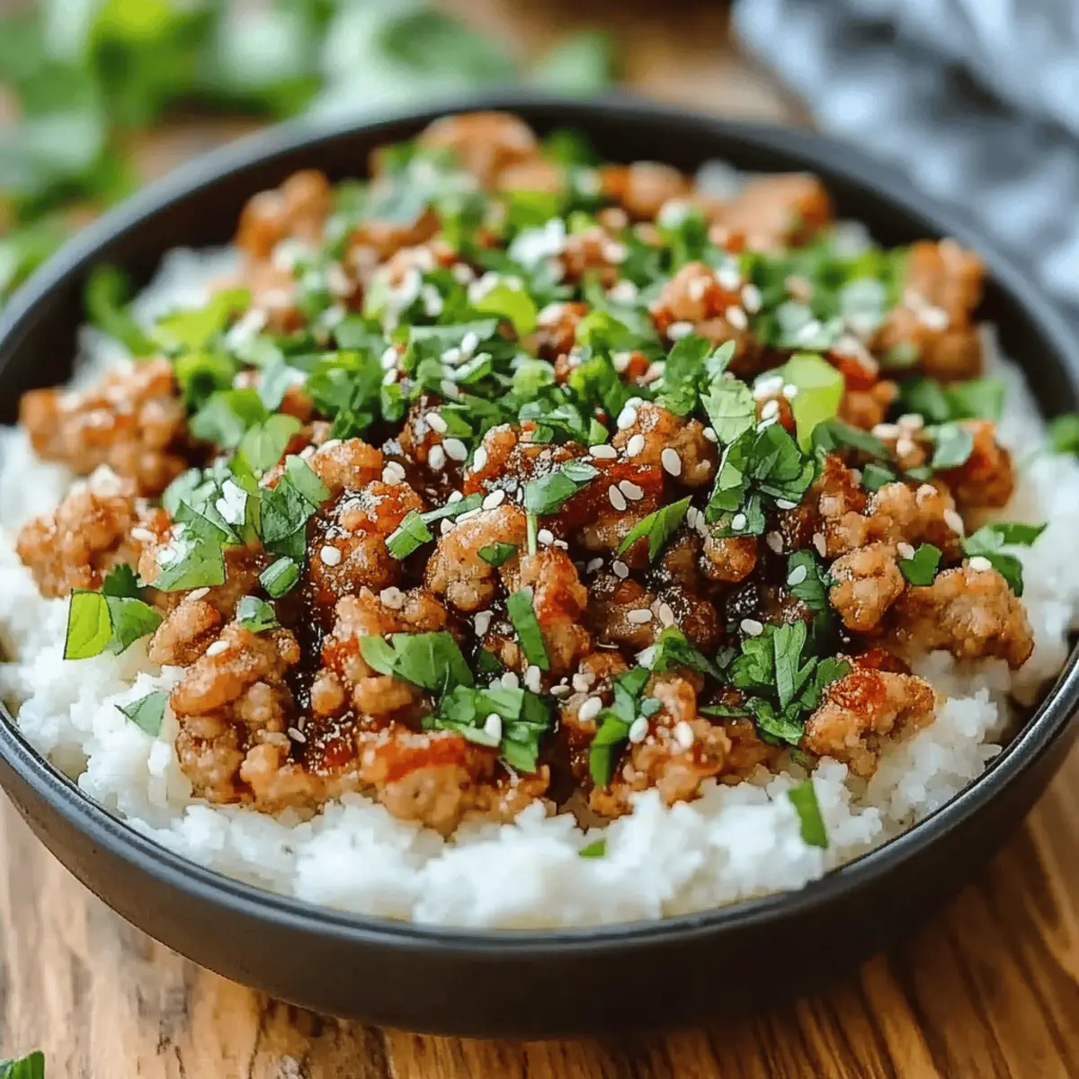 Honey Garlic Ground Turkey
