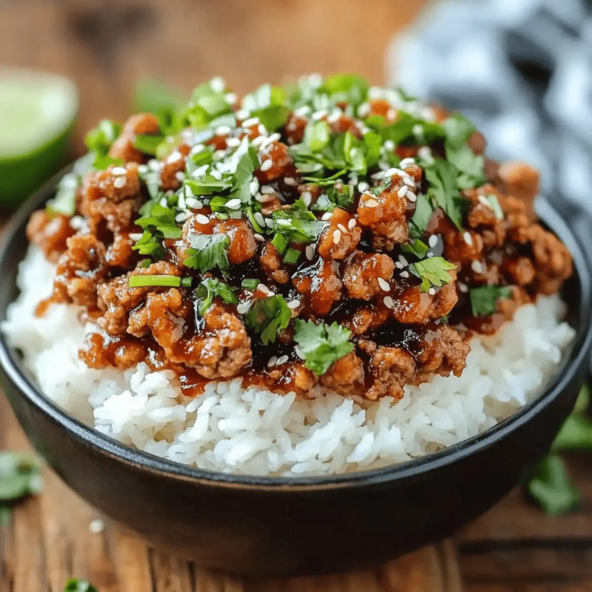 Honey Garlic Ground Turkey