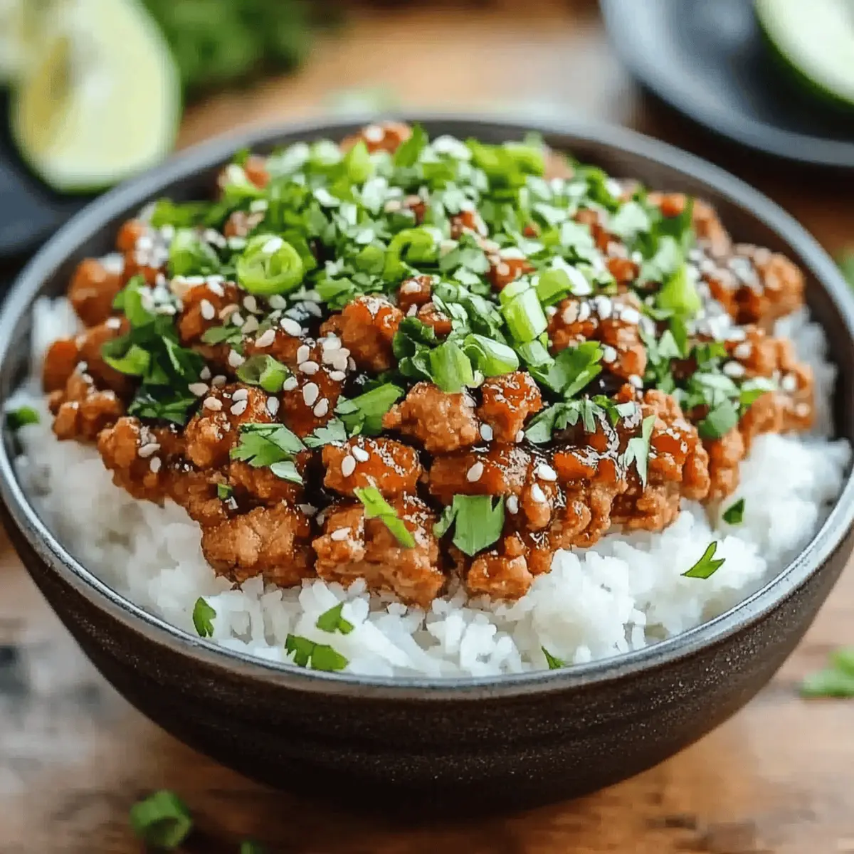 Honey Garlic Ground Turkey