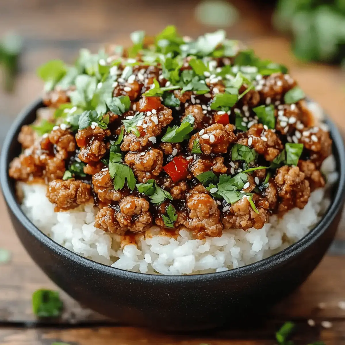 Honey Garlic Ground Turkey