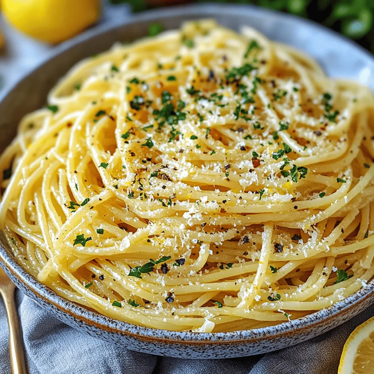 Italian Lemon Garlic Pasta