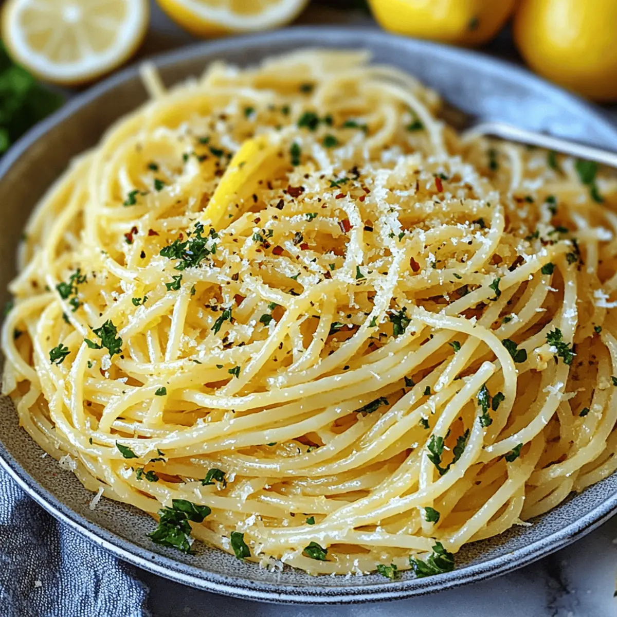 Italian Lemon Garlic Pasta