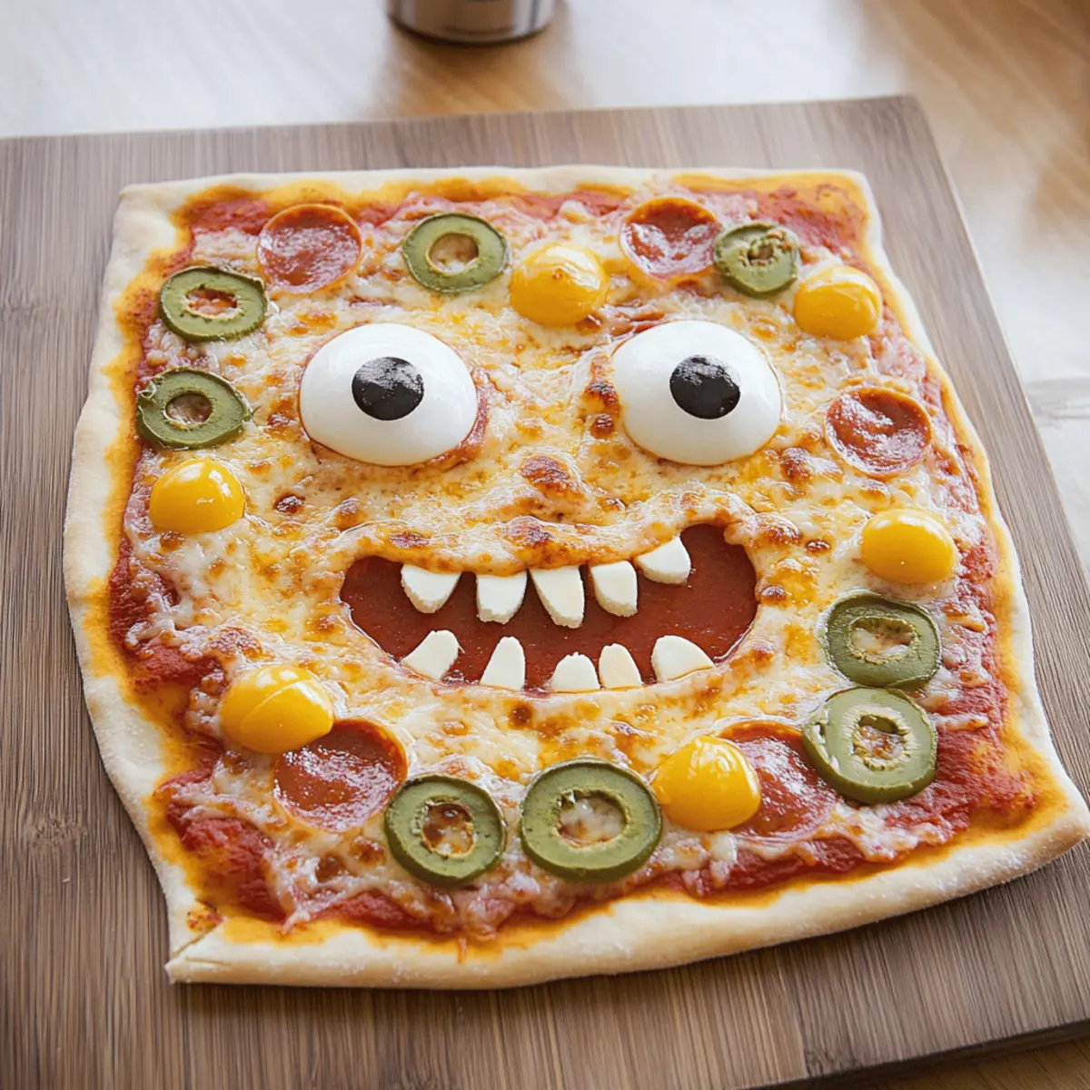 Monster Face Pizza