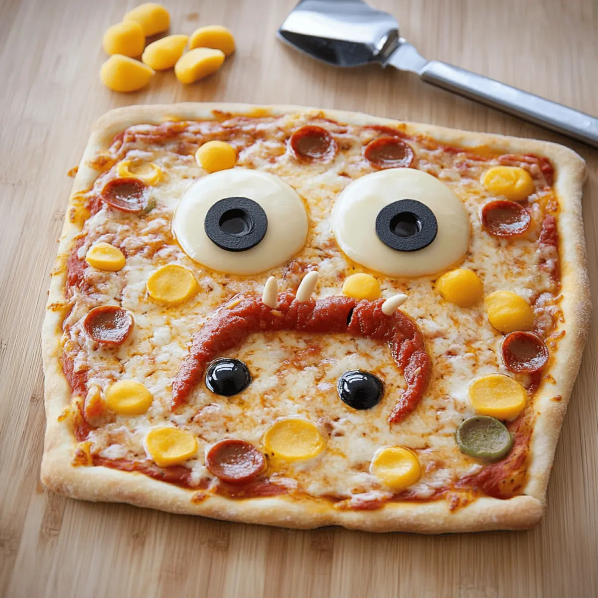 Monster Face Pizza