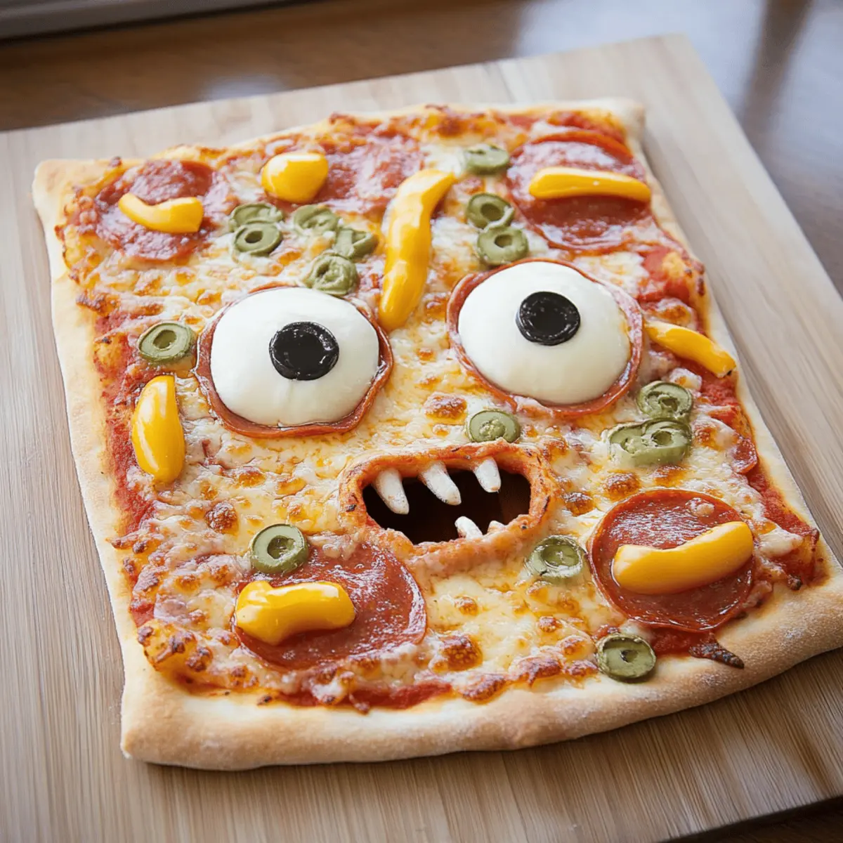 Monster Face Pizza