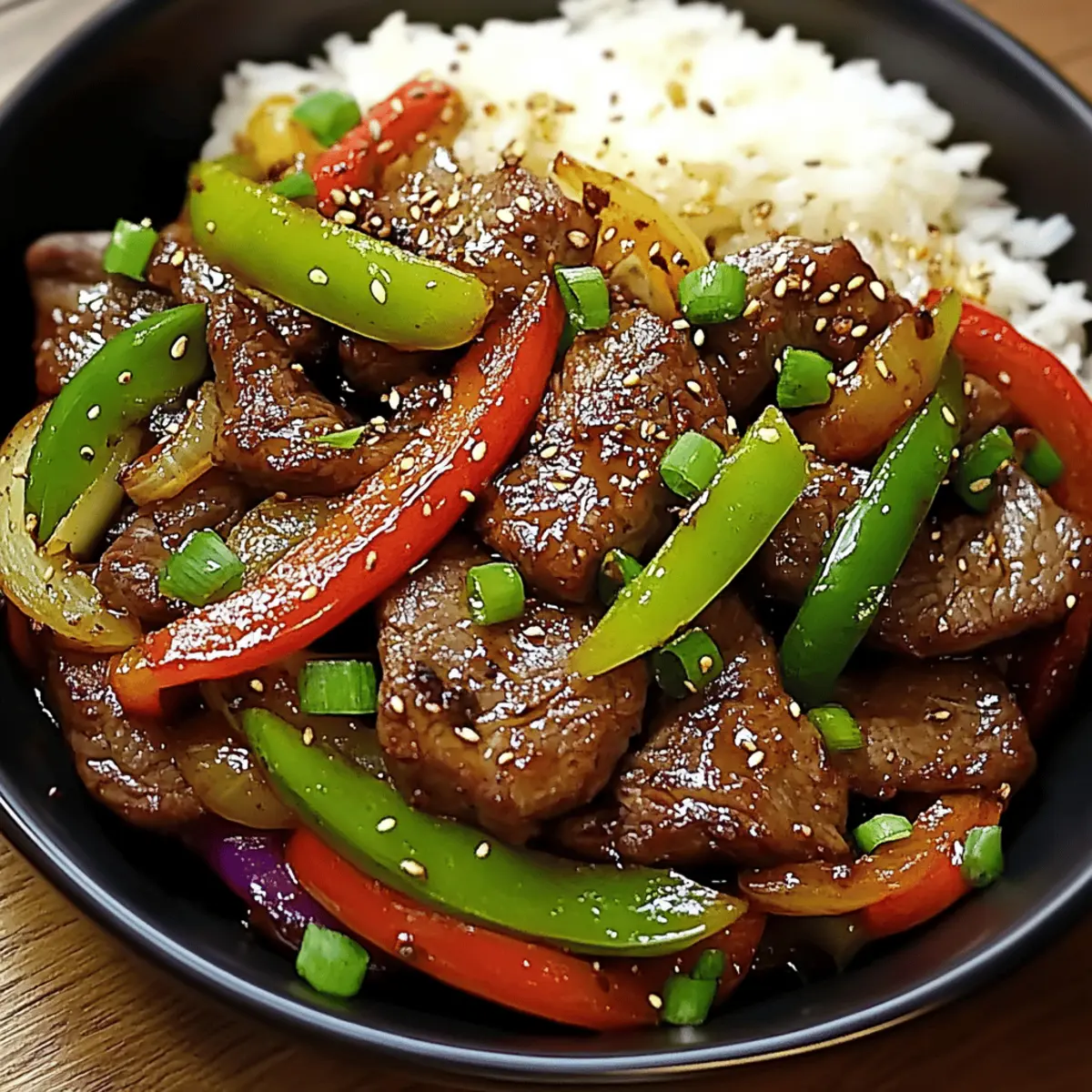 Sizzling Chinese Pepper Steak