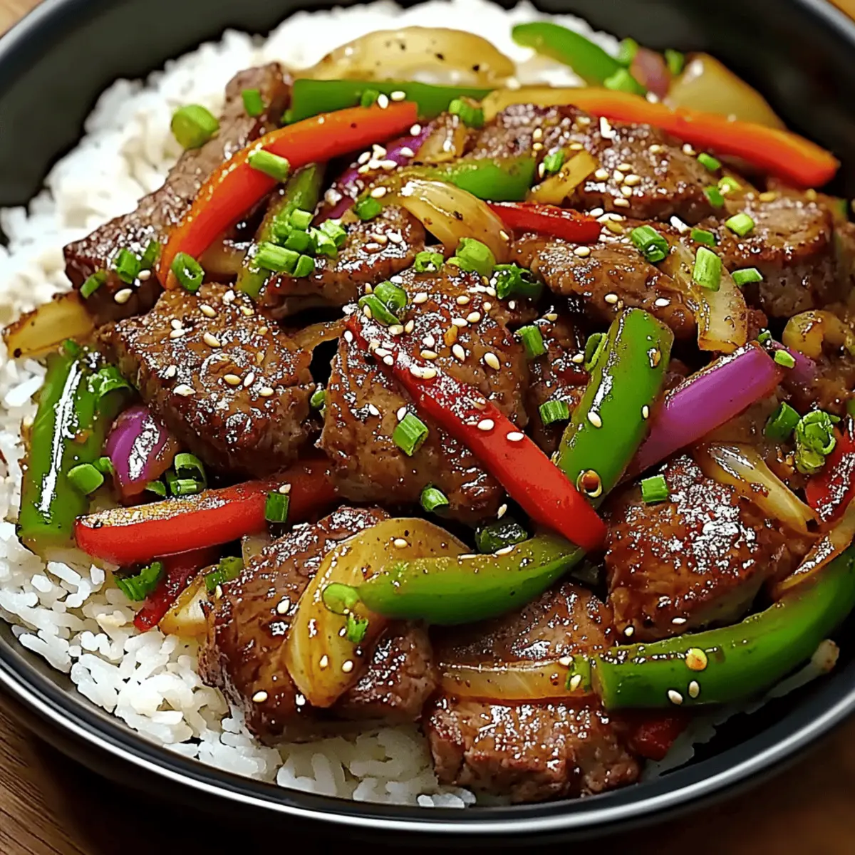 Sizzling Chinese Pepper Steak