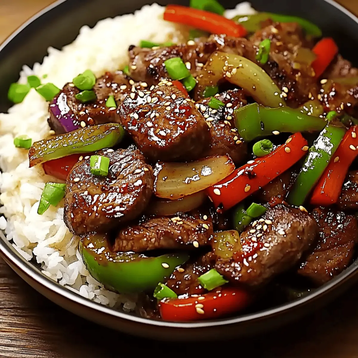 Sizzling Chinese Pepper Steak