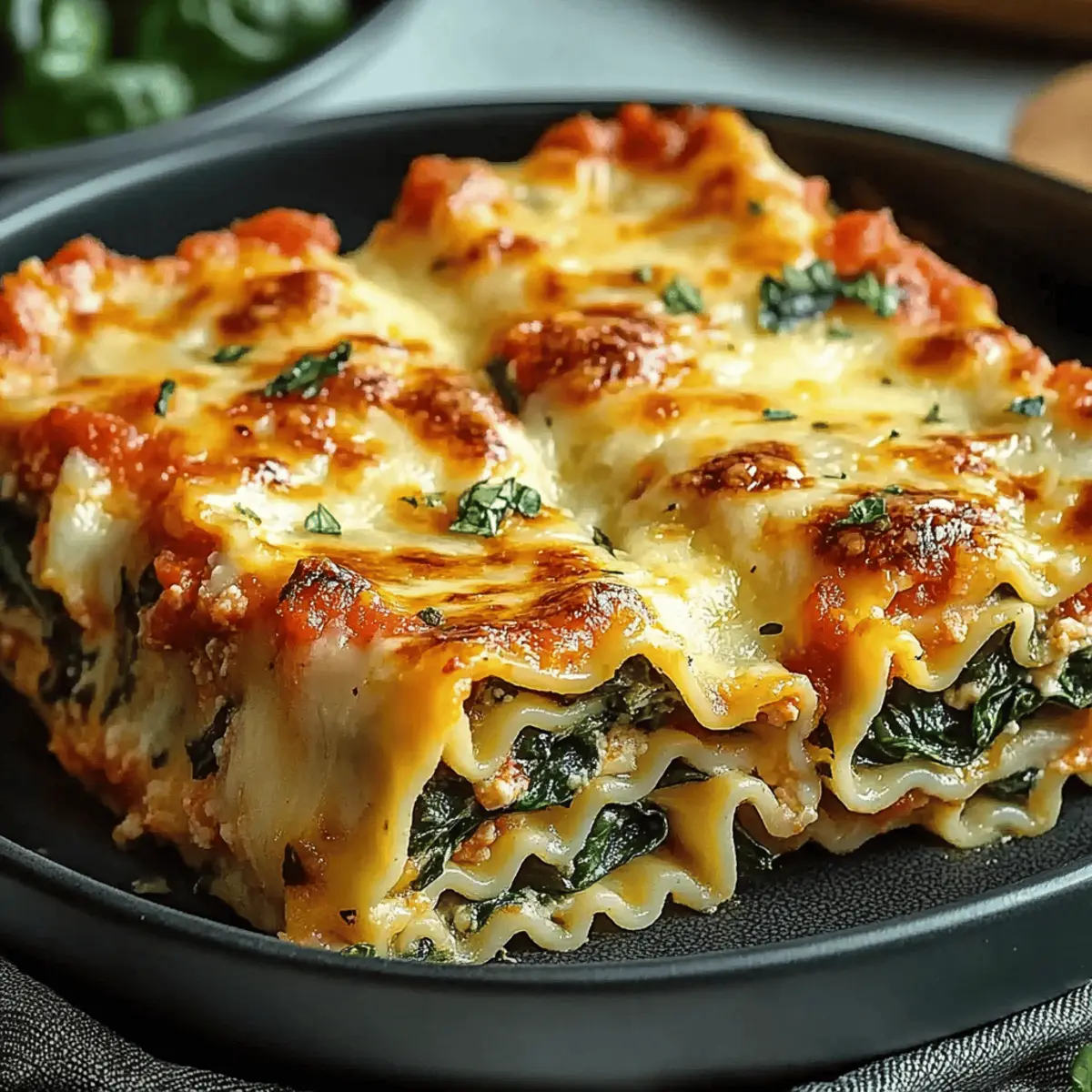 Spinach Lasagna Roll-ups