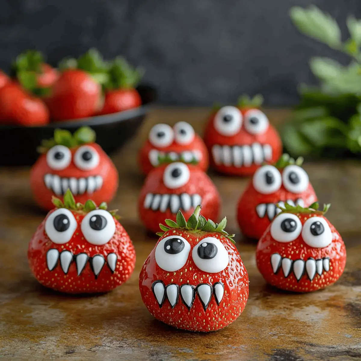 Strawberry Halloween Monsters