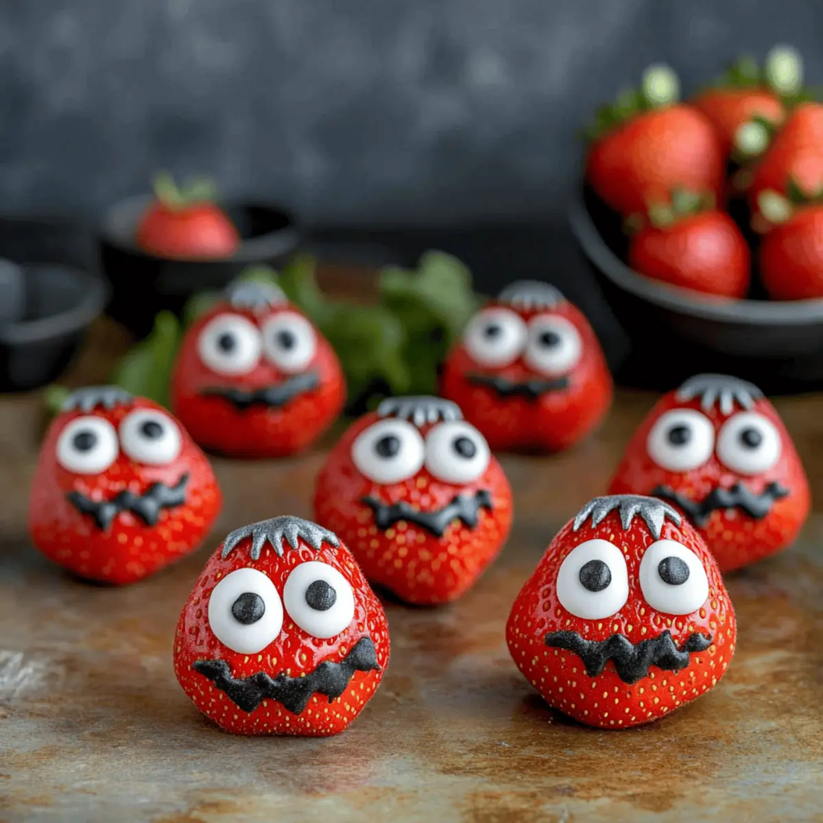 Strawberry Halloween Monsters