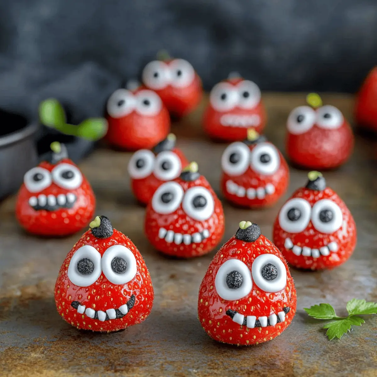 Strawberry Halloween Monsters