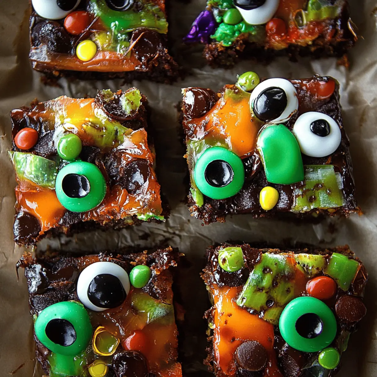 Halloween Rocky Road Slices