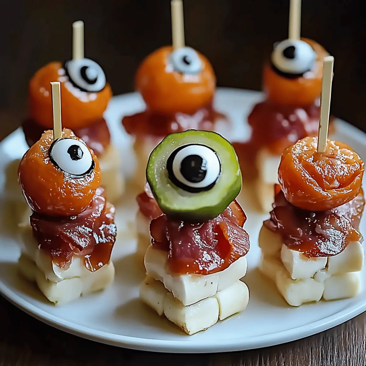 Salami Mozzarella Eyeballs