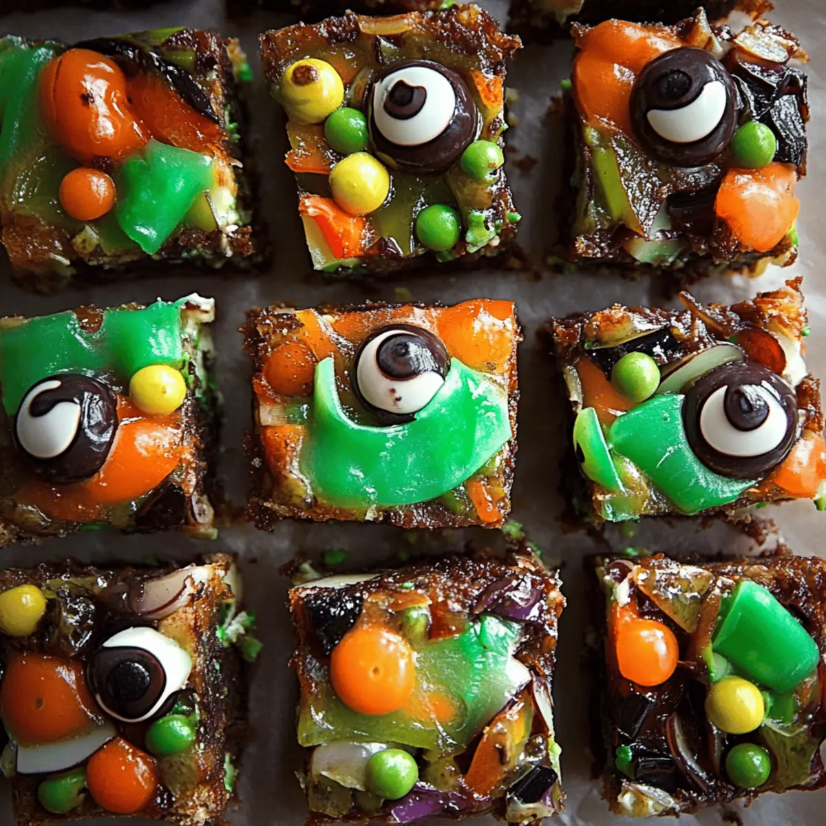 Halloween Rocky Road Slices