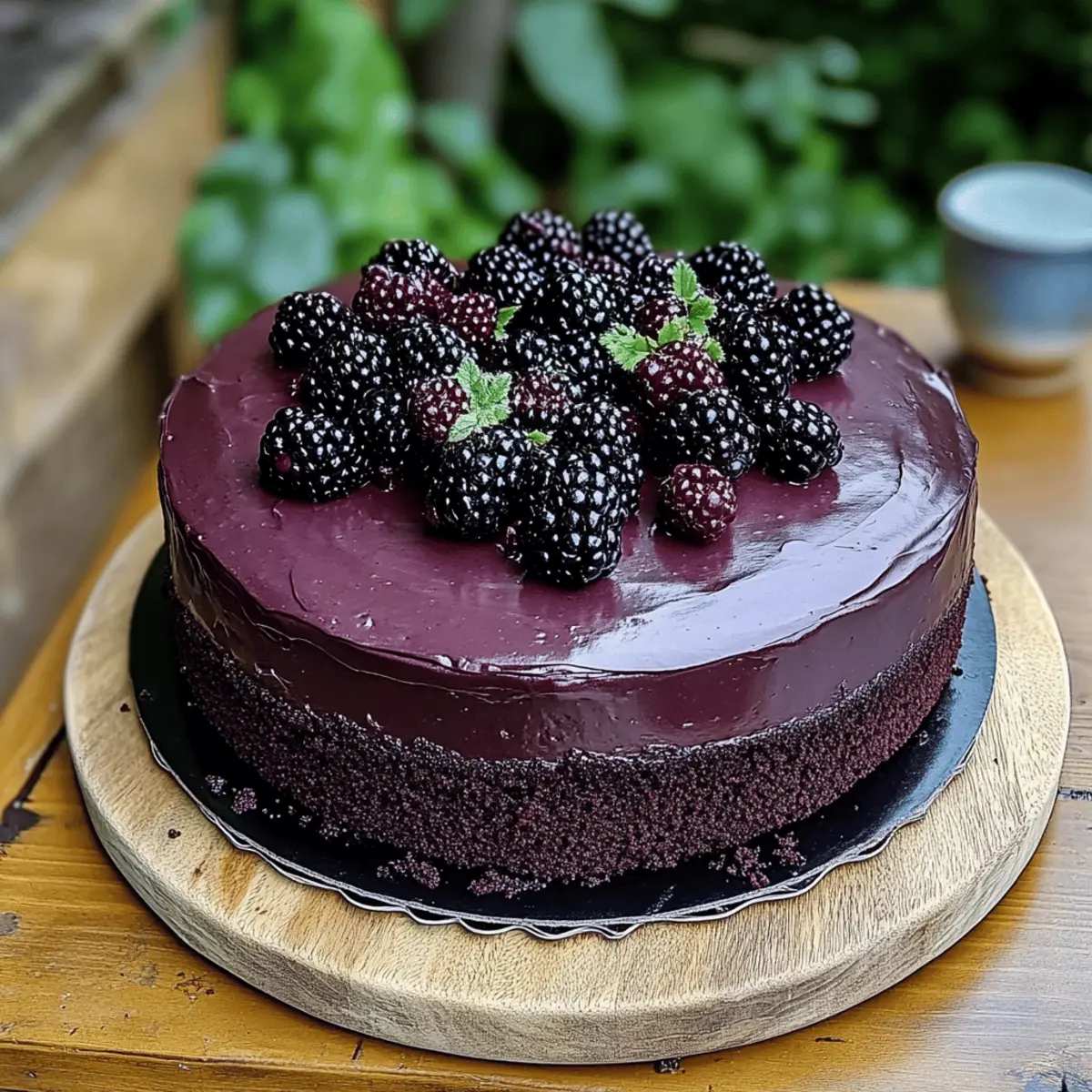 Blackberry Velvet Gothic Cake