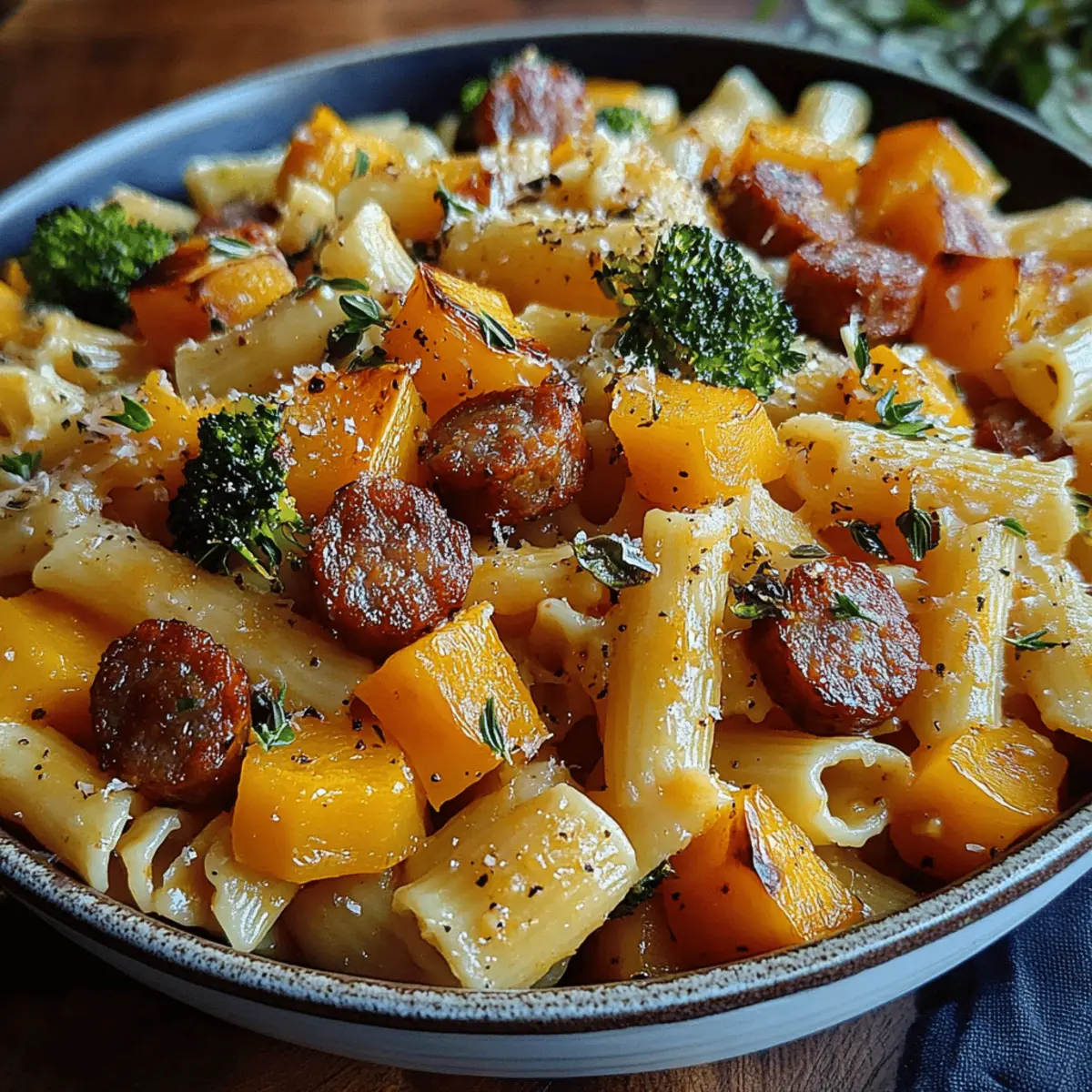 Autumn Sausage Pasta Squash