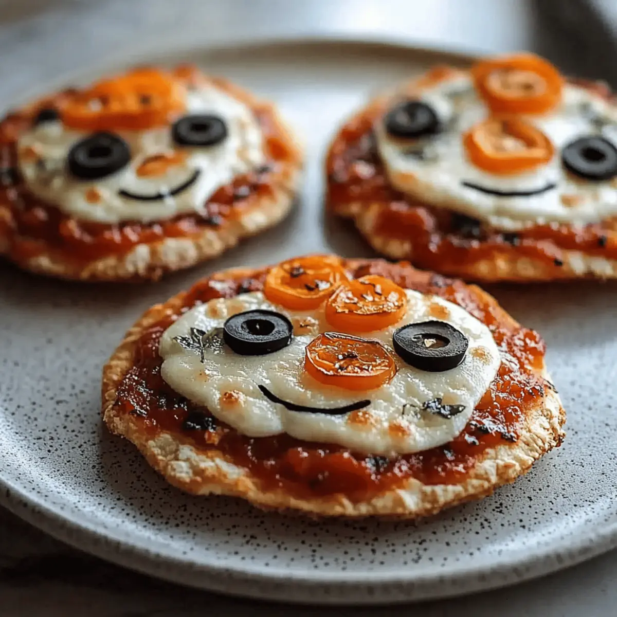 Mini Halloween Pizzas