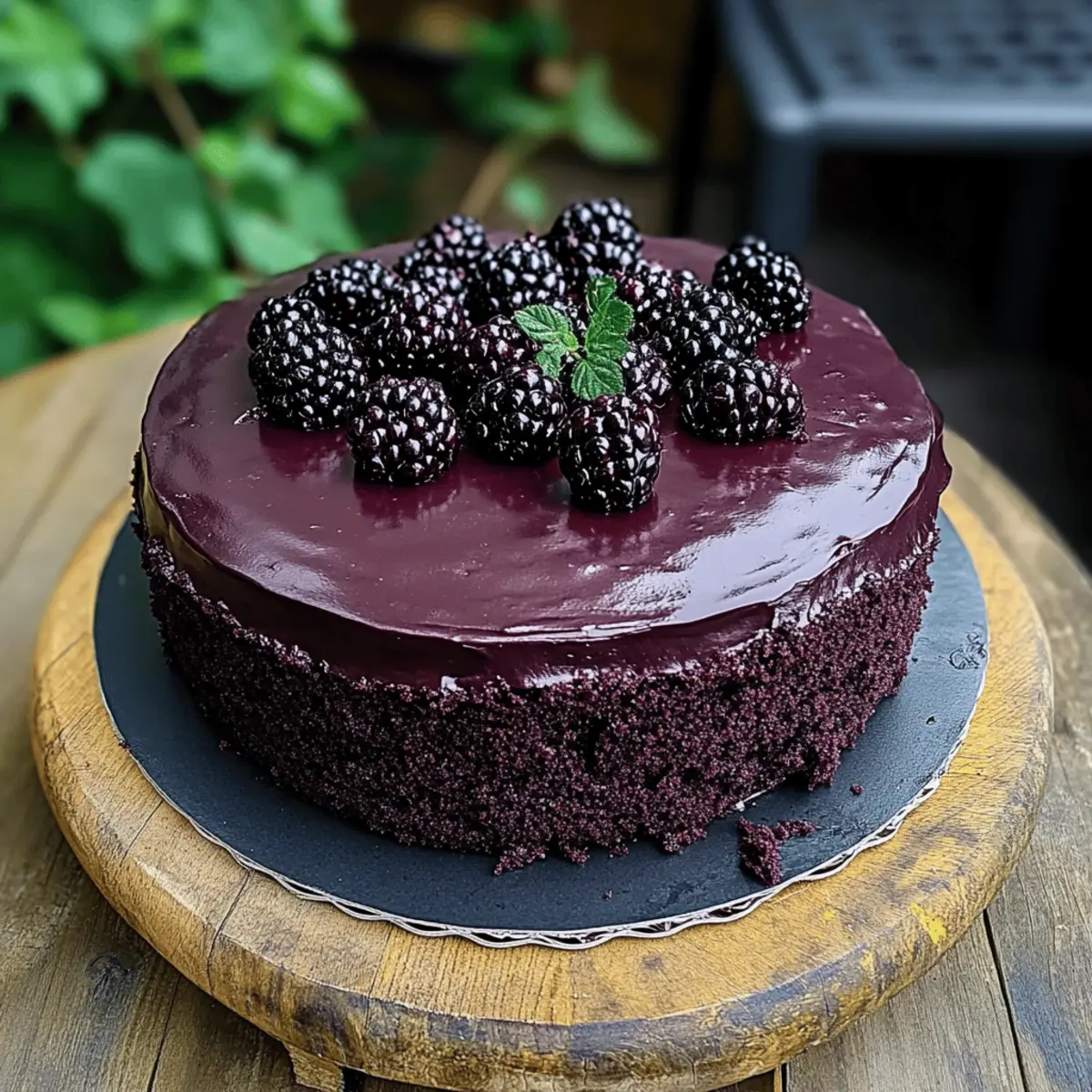 Blackberry Velvet Gothic Cake