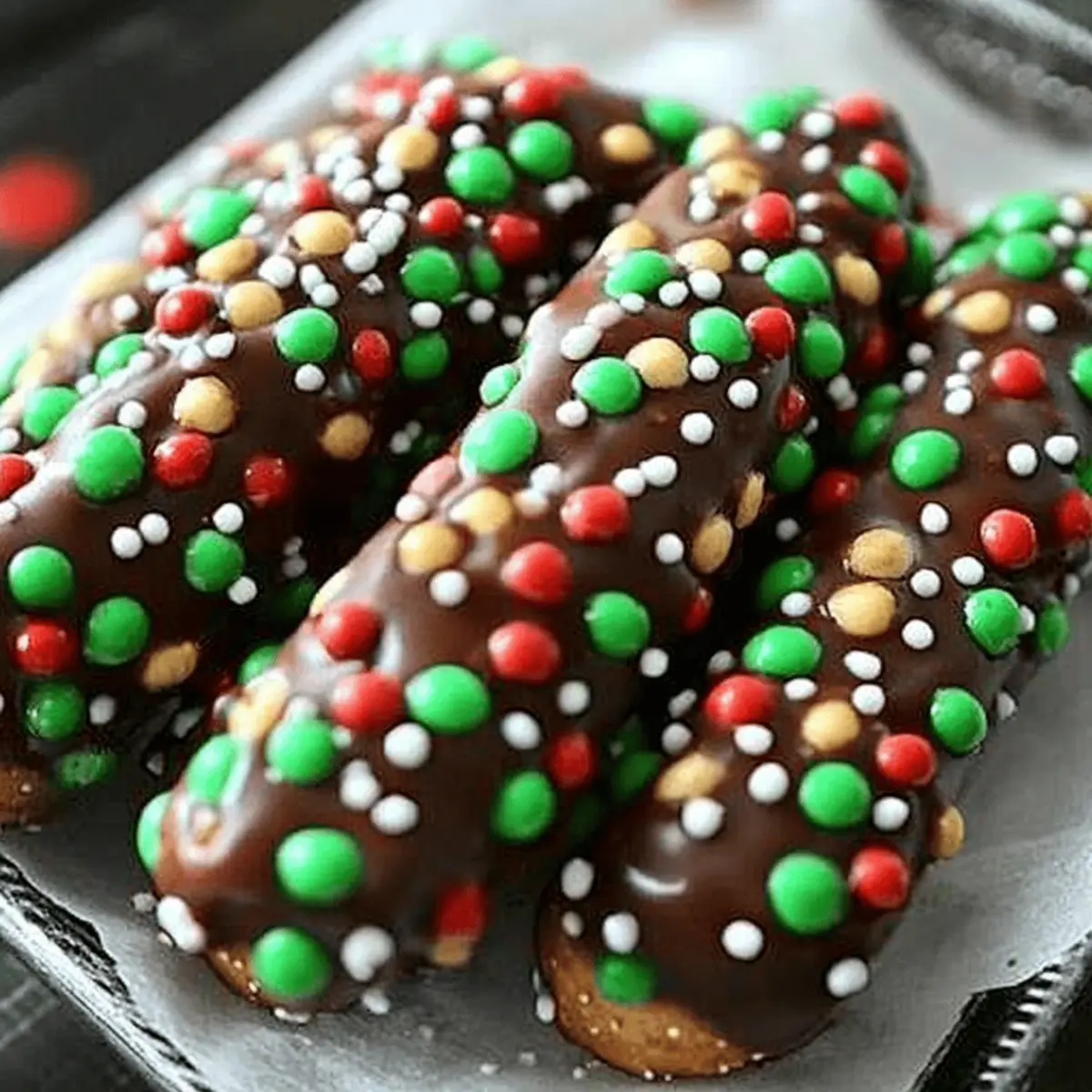 Caramel Chocolate Pretzel Rods