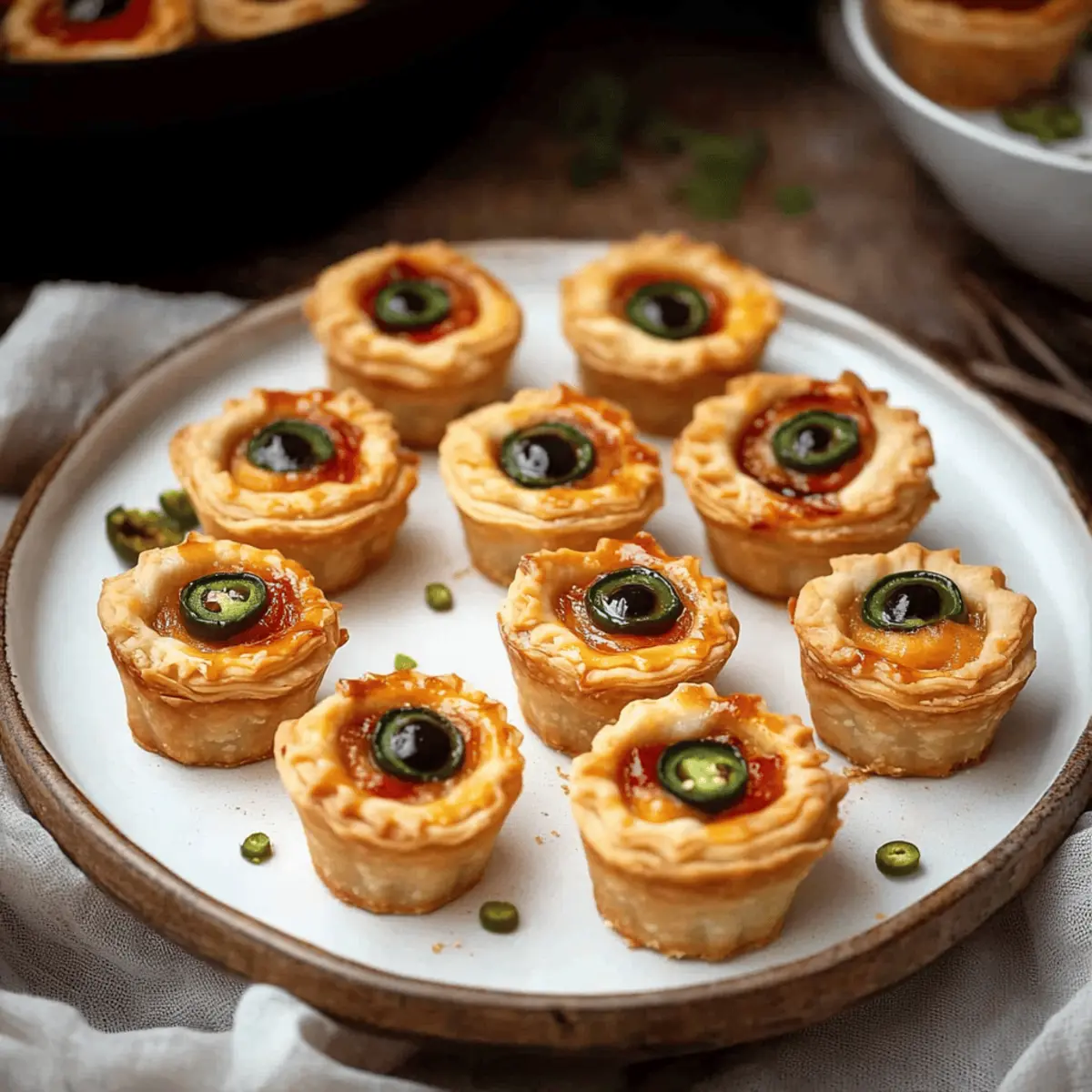 Jalapeño Eyeball Tarts