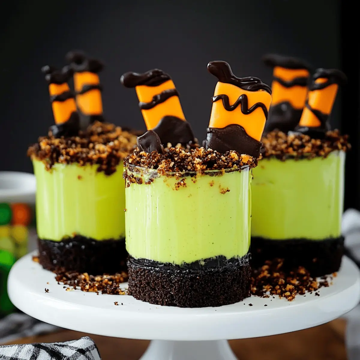 Witches' Brew Halloween Cake Jars
