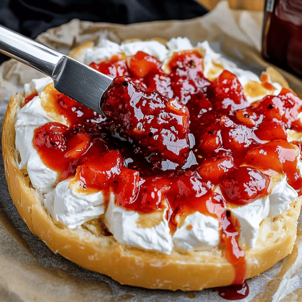 Halloween Bloody Baked Brie