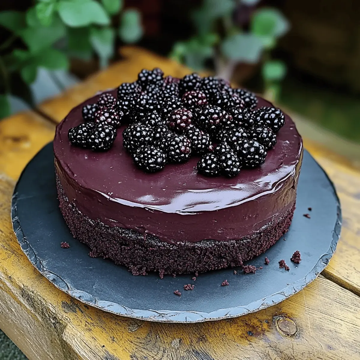 Blackberry Velvet Gothic Cake
