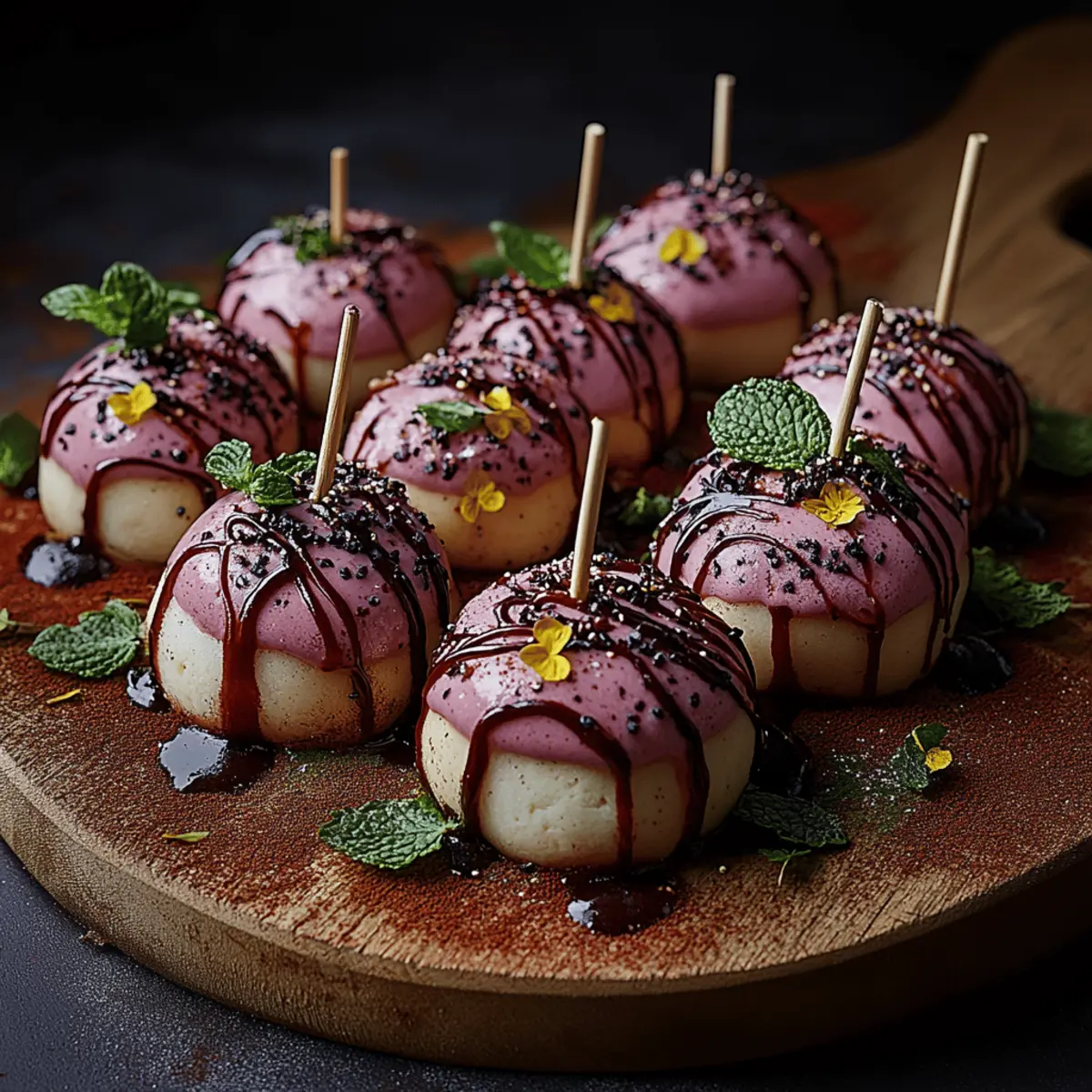 Forbidden Forest Blackberry Cheesecake Pops