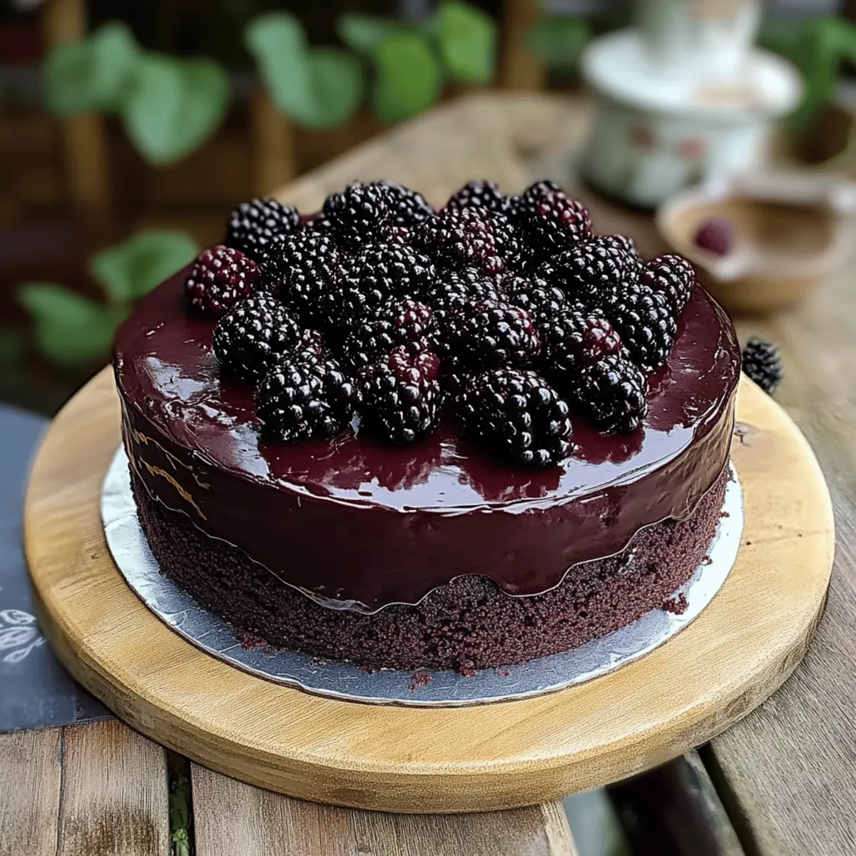 Blackberry Velvet Gothic Cake
