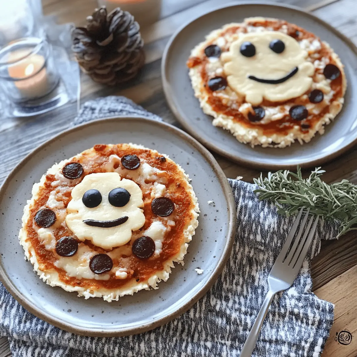 Halloween Mini Pizzas