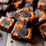 Halloween Oreo Cookie Boo Brownies